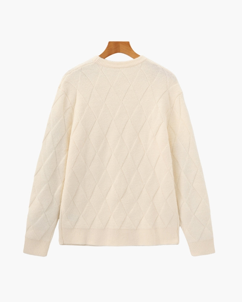 Pullover mit Rautenmuster