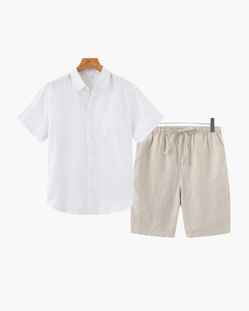 Old Money Leinenkombination (Shorts)