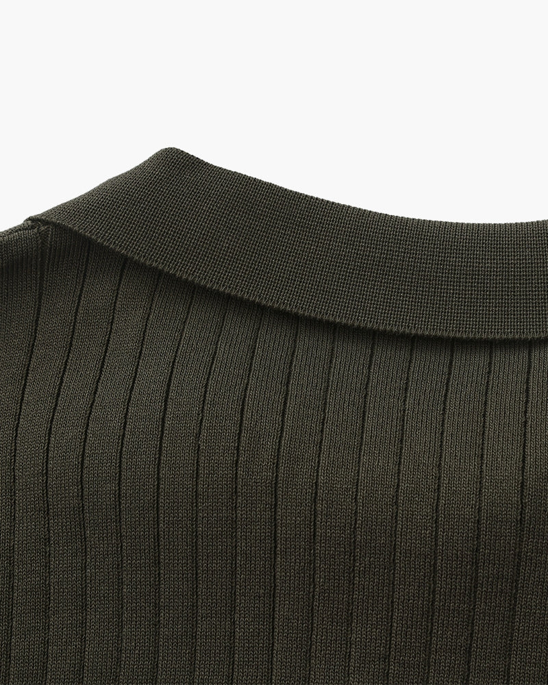 Geripptes Premium-Polo