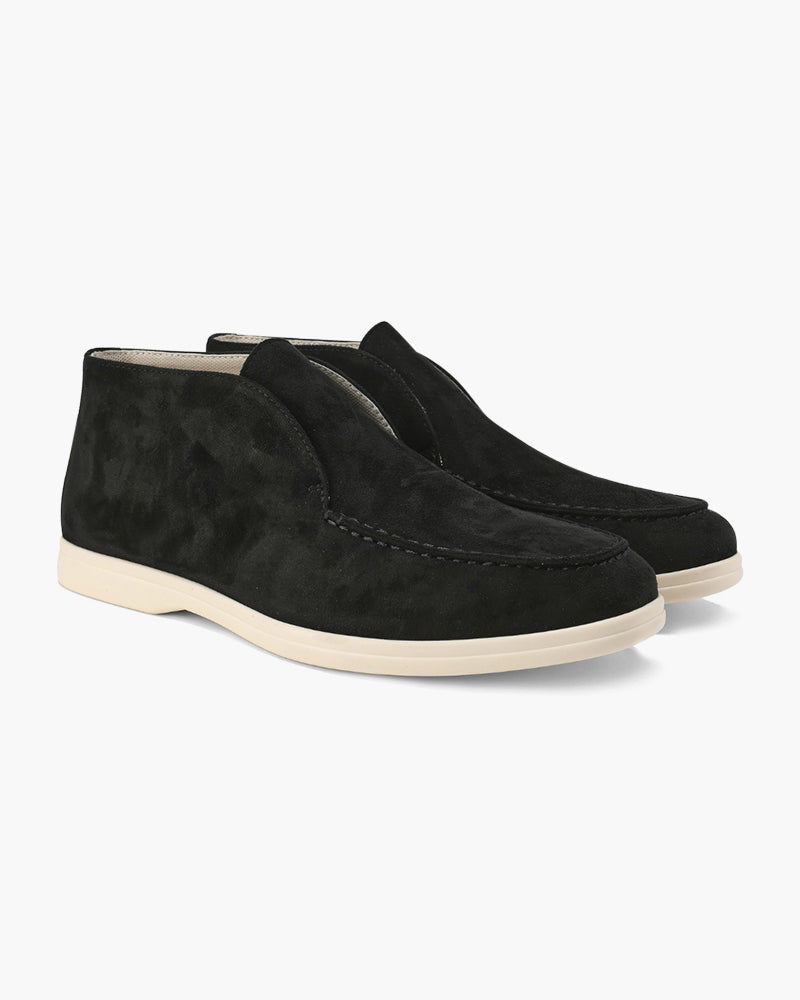 Hochwertige Wildleder-Loafer im Old Money Stil