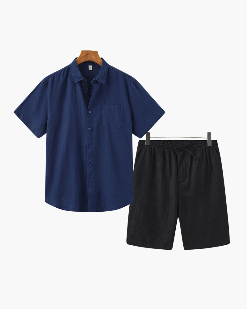 Old Money Leinenkombination (Shorts)