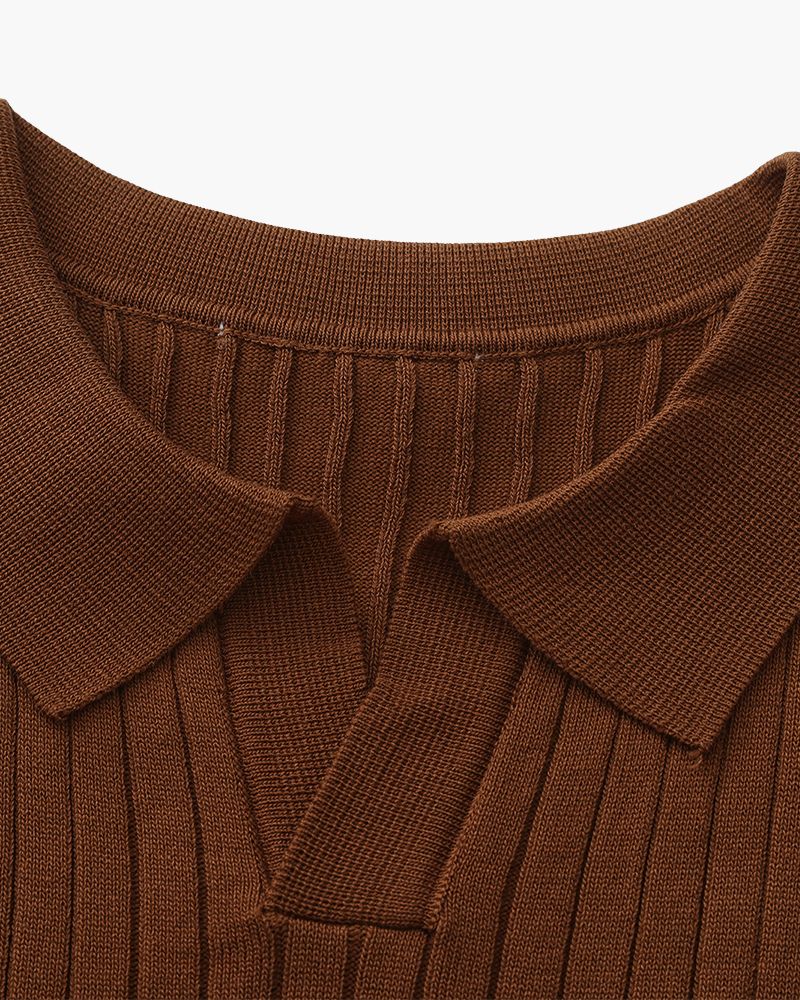 Geripptes Premium-Polo