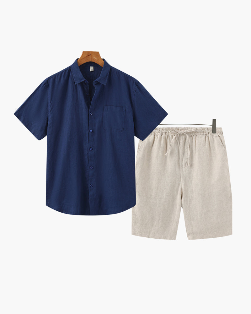 Old Money Leinenkombination (Shorts)
