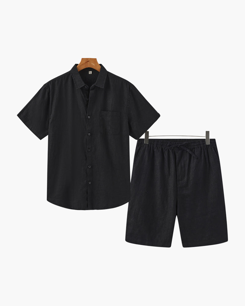 Old Money Leinenkombination (Shorts)