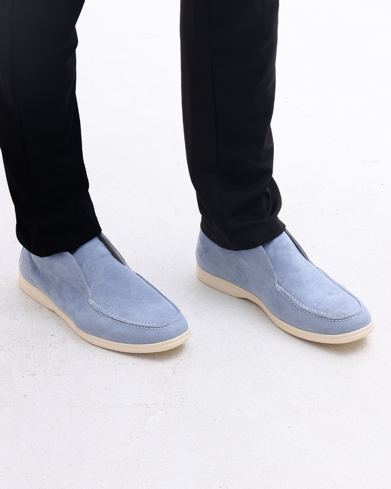 Hochwertige Wildleder-Loafer im Old Money Stil