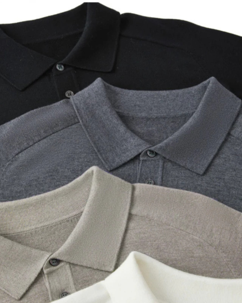 Polo aus 100 % Premium-Wolle