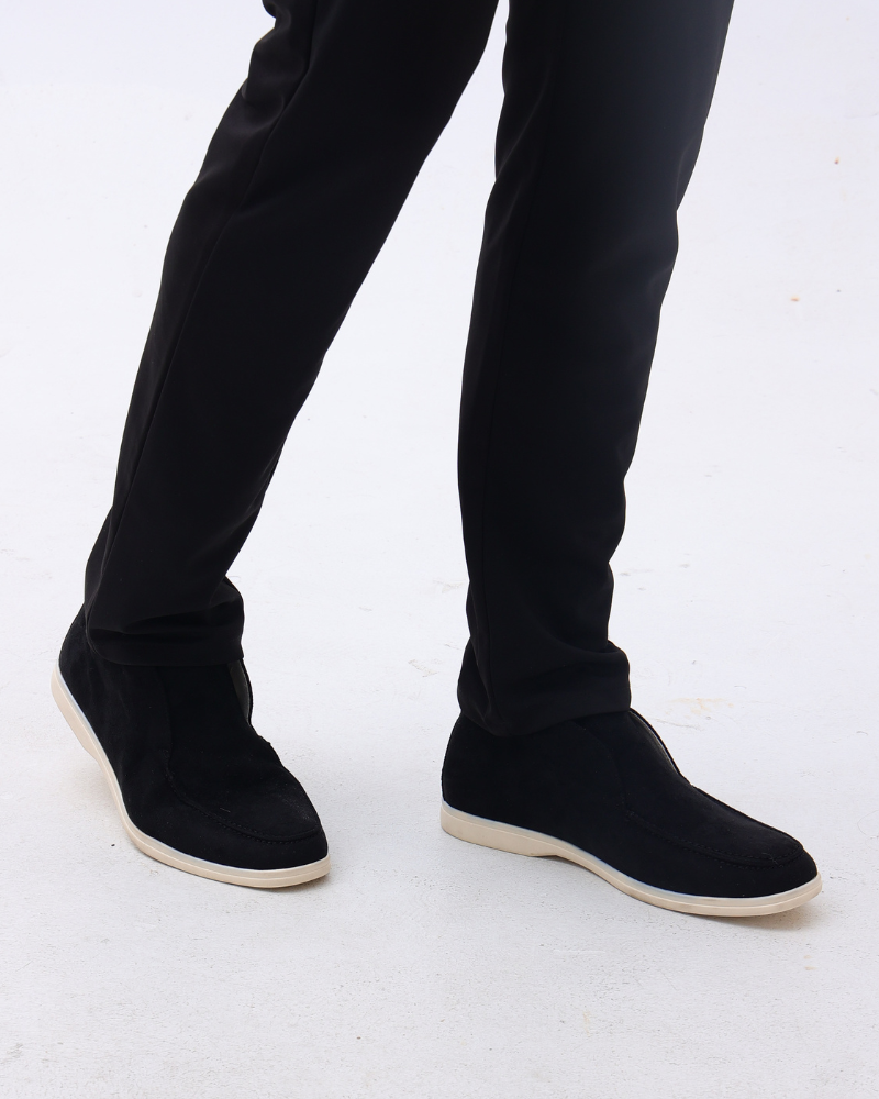 Hochwertige Wildleder-Loafer im Old Money Stil