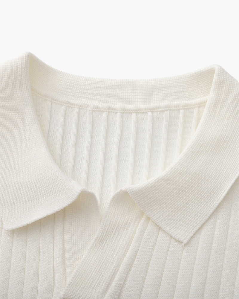 Geripptes Premium-Polo