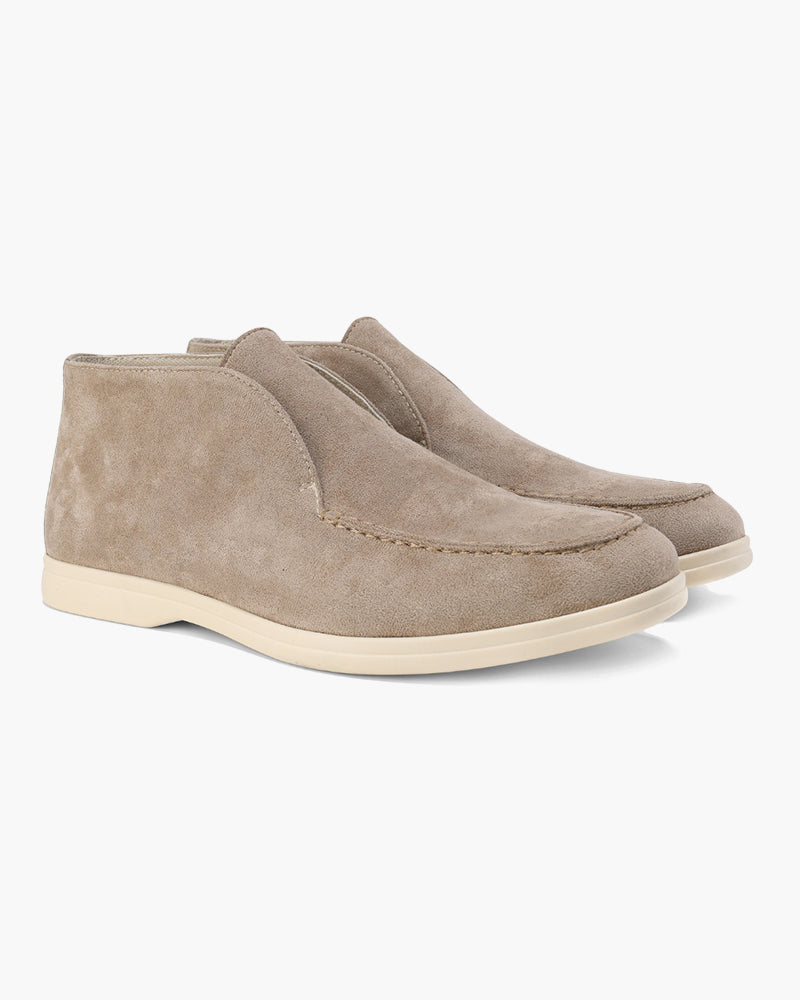 Hochwertige Wildleder-Loafer im Old Money Stil